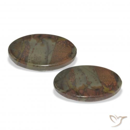 Shop natural 16.71ct Multicolore Jaspe gems, ovale, from Indonésie at GemSelect. In stock, global shipping!