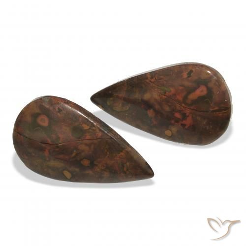 Shop natural 19.28ct Multicolore Jaspe gems, En forme de poire, from Indonésie at GemSelect. In stock, global shipping!