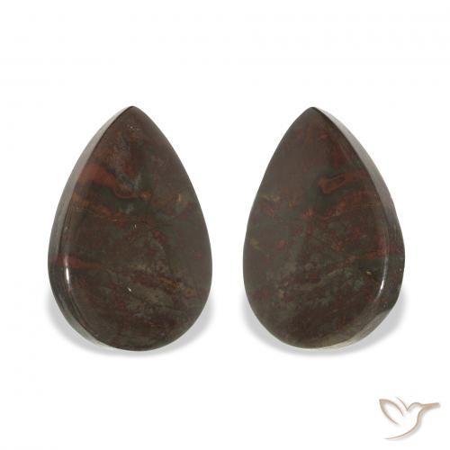 Shop natural 12.39ct Multicolore Jaspe gems, En forme de poire, from Indonésie at GemSelect. In stock, global shipping!