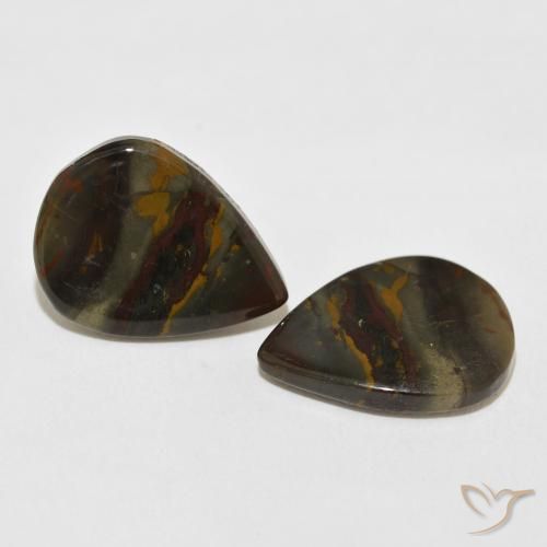 Shop natural 14.76ct Multicolore Jaspe gems, En forme de poire, from Indonésie at GemSelect. In stock, global shipping!
