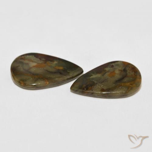Shop natural 11.42ct Multicolore Jaspe gems, En forme de poire, from Indonésie at GemSelect. In stock, global shipping!