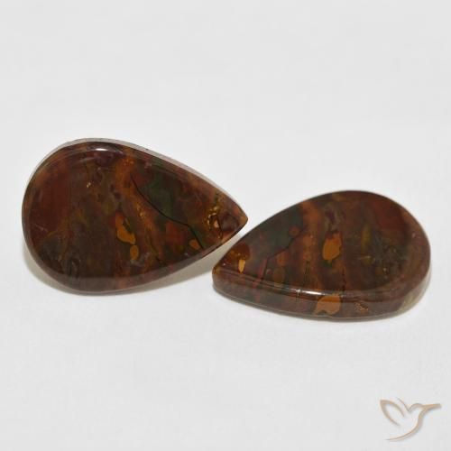 Shop natural 20.11ct Multicolore Jaspe gems, En forme de poire, from Indonésie at GemSelect. In stock, global shipping!