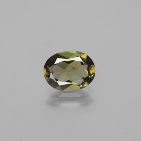 Kornerupine vert naturelle coupe ovale, 1,60 ct, VVS