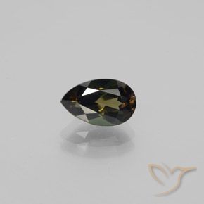 1.65ct Naturel Brun verdâtre Kornerupine, En forme de poire, VVS