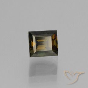 Rupine des grains Brun chocolat naturelle Baquette, 1.09 ct, VVS