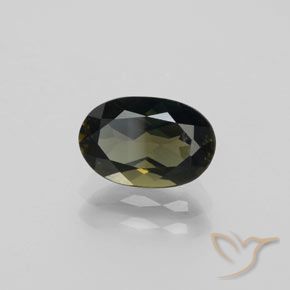 Rupine des grains Marron foncé naturelle ovale, 1.45 ct, VVS