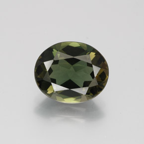 Kornerupine vert naturelle coupe ovale, 3,14 ct, VVS-VS