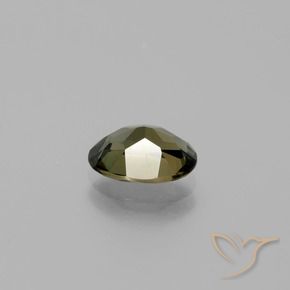 Rupine des grains Brun verdâtre naturelle ovale, 1.47 ct, VS