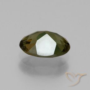 Rupine des grains Brun verdâtre naturelle ovale, 1.09 ct, VS