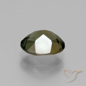 Rupine des grains Brun verdâtre naturelle ovale, 1.20 ct, VS