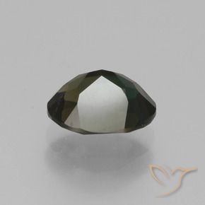 Rupine des grains Brun verdâtre naturelle ovale, 1.20 ct, VVS-VS