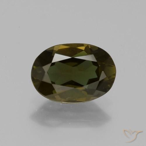 1.04ct Naturel Brun moyen Rupine des grains, ovale, VS