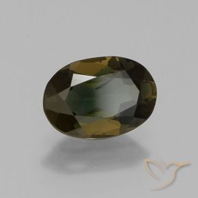 Rupine des grains Brun moyen naturelle ovale, 1.04 ct, VS