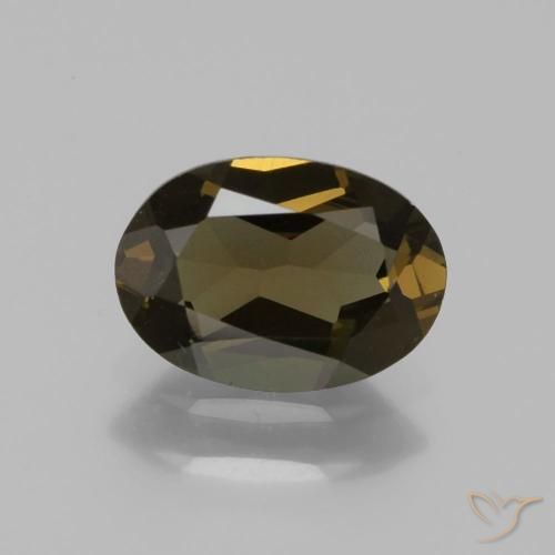 1.21ct Naturel Brun doré profond Rupine des grains, ovale, VVS