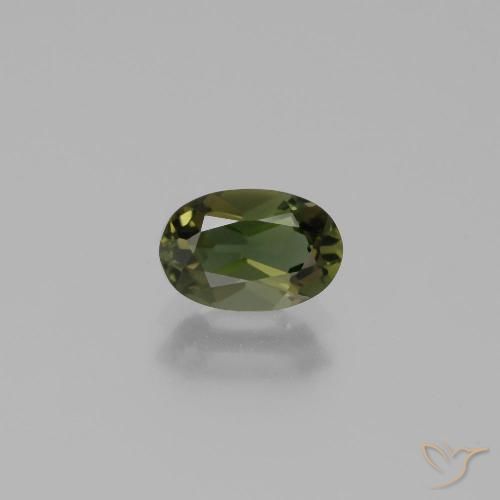 0.93ct Naturel Vert foncé Kornerupine, ovale, VVS