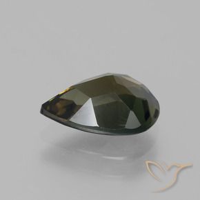 Rupine des grains Marron foncé naturelle En forme de poire, 1.57 ct, VVS