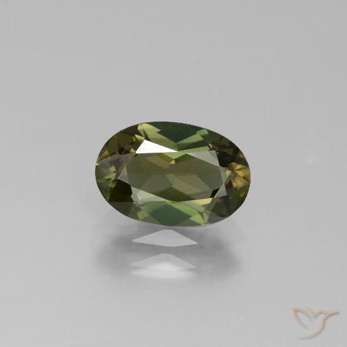 1.55ct Naturel Brun doré vert Kornerupine, ovale, VS-SI