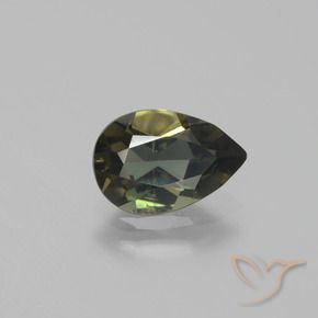 Rupine des grains Brun moyen naturelle En forme de poire, 1.29 ct, VS