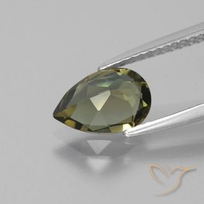 Rupine des grains Brun moyen naturelle En forme de poire, 1.29 ct, VS