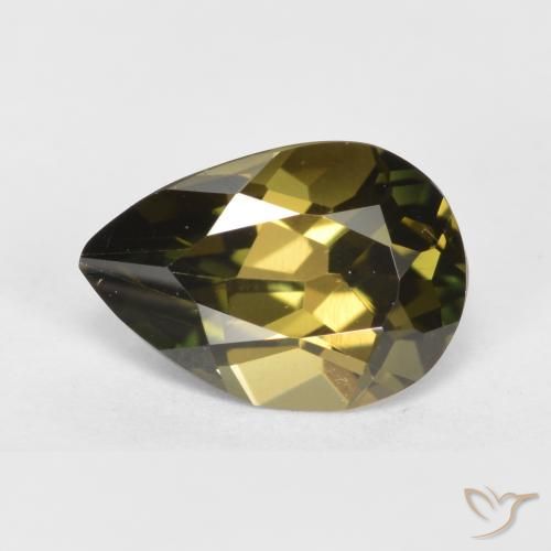 Rupine des grains Brun moyen naturelle En forme de poire, 1.09 ct, VVS