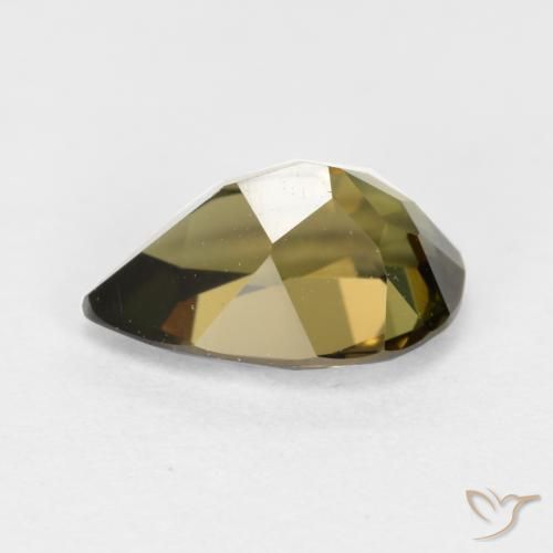 Rupine des grains Brun moyen naturelle En forme de poire, 1.09 ct, VVS