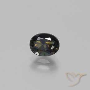 Rupine des grains Brun chocolat naturelle ovale, 1.19 ct, VS-SI