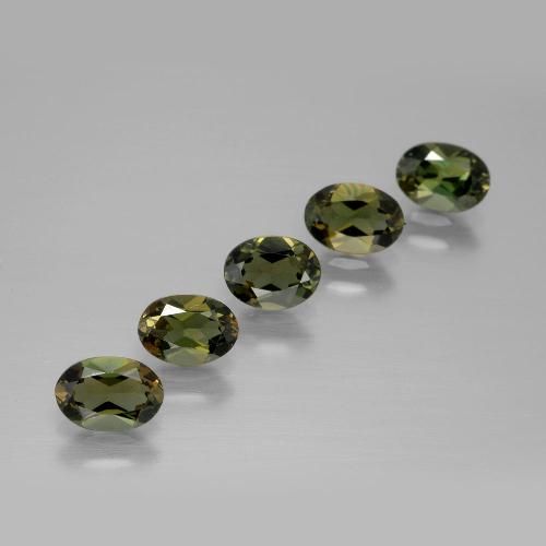 Achetez naturel 2,39ct vert brunâtre kornerupine gems, coupe ovale, en provenance sri lanka chez gemselect. en stock, livraison internationale!