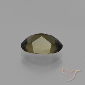 Rupine des grains Brun verdâtre naturelle ovale, 1.14 ct, VVS-VS