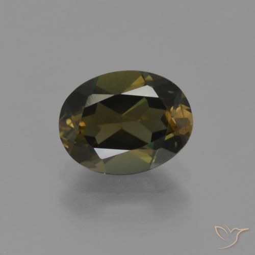 1.58ct Naturel Marron foncé Kornerupine, ovale, VVS-VS