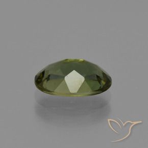Rupine des grains Brun verdâtre naturelle ovale, 1.35 ct, VS