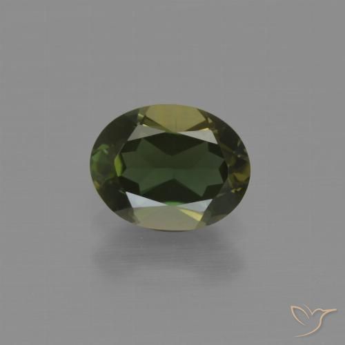 1.08ct Naturel Marron foncé Rupine des grains, ovale, VVS
