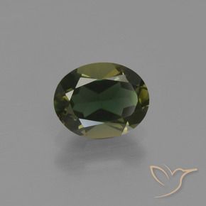 Rupine des grains Marron foncé naturelle ovale, 1.08 ct, VVS