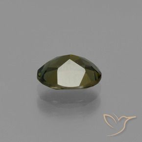 Rupine des grains Marron foncé naturelle ovale, 1.08 ct, VVS
