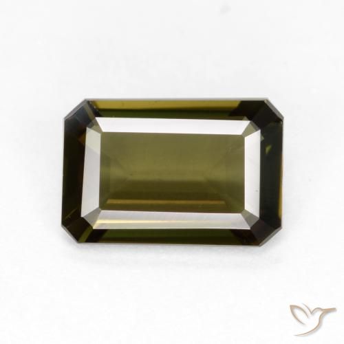 0.88ct Naturel Brun moyen Kornerupine, Taille émeraude, VVS-VS
