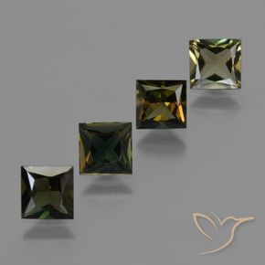 Shop natural 2.48ct Vert terre Rupine des grains gems, Carré, from Sri Lanka at GemSelect. In stock, global shipping!
