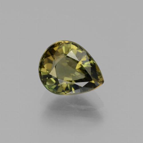 Kornerupine vert naturelle en forme de poire, 1,76 ct, VS