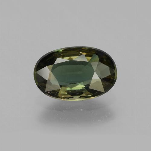Kornerupine vert naturelle coupe ovale, 1,99 ct, VS-SI