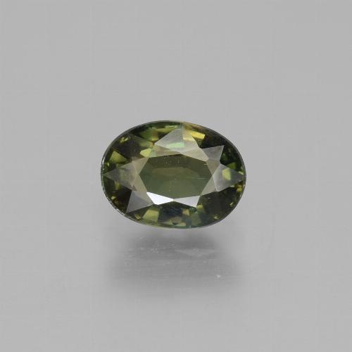 Kornerupine vert naturelle coupe ovale, 1,25 ct, VS