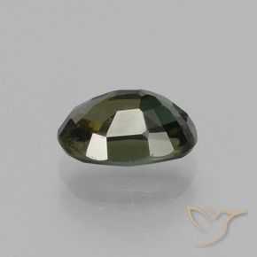 Rupine des grains Vert foncé naturelle ovale, 1.92 ct, VS