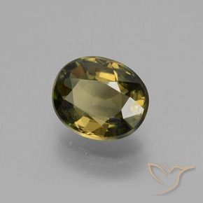 Rupine des grains Brun moyen naturelle ovale, 1.44 ct, VS