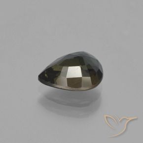Rupine des grains Marron foncé naturelle En forme de poire, 1.63 ct, VS