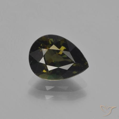 1.90ct Naturel Marron foncé Kornerupine, En forme de poire, VVS