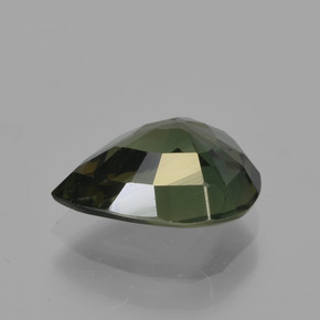 Kornerupine vert naturelle en forme de poire, 1,86 ct, VS