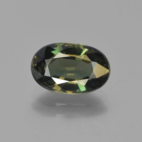 Kornerupine vert naturelle coupe ovale, 2,24 ct, VVS-VS