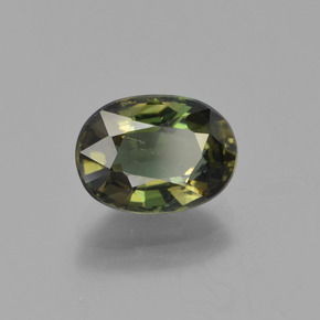 Kornerupine vert naturelle coupe ovale, 2,18 ct, VVS