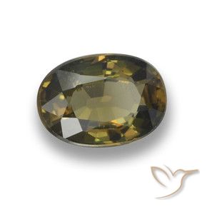 Rupine des grains Brun moyen naturelle ovale, 1.75 ct, VVS