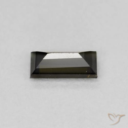 Kornerupine Vert brunâtre naturelle Baquette, 0.48 ct, VVS-VS