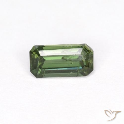 0.48ct Naturel Vert moyen Rupine des grains, Taille émeraude, VS-SI