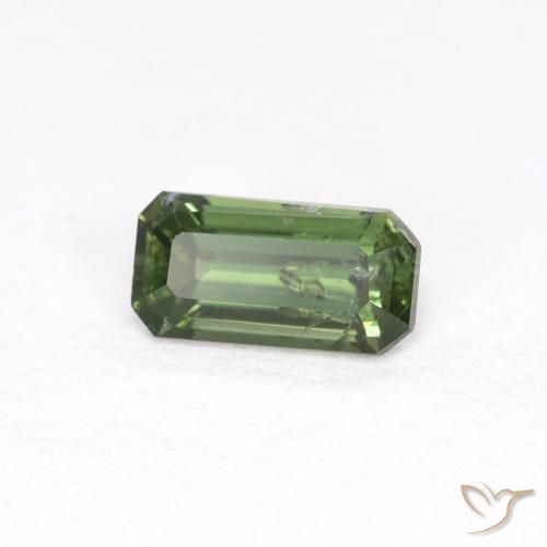 Rupine des grains Vert moyen naturelle Octogone / coupe Émeraude, 0.48 ct, VS-SI