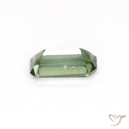Rupine des grains Vert moyen naturelle Octogone / coupe Émeraude, 0.48 ct, VS-SI